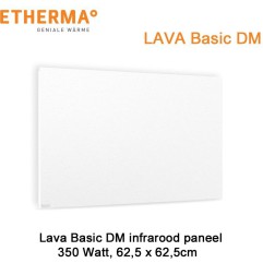 Etherma Lava Design Basic DM infrarood paneel 350 Watt 62 x 62 cm | Luchtreinigeronline