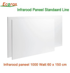 Ecaros Infrarood warmtepaneel 1000 Watt 60 x 150 cm | Luchtreinigeronline