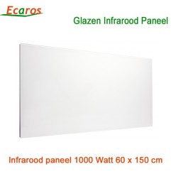 Ecaros Glazen Infrarood Warmtepaneel 1000 watt 60 x 150cm