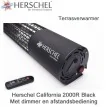 Herschel California 2000R terrasverwarmer zwart met dimmer en afstandsbediening 2000 Watt|Luchtreinigeronline