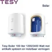 Tesy Boiler 100 liter, 1200/2400 Watt met antikalk systeem en instelbaar vermogen|Luchtreinigeronline