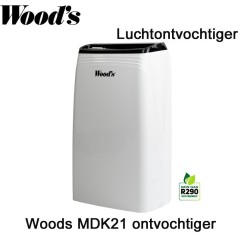 Woods MDK21 Luchtontvochtiger, tot 80 m²