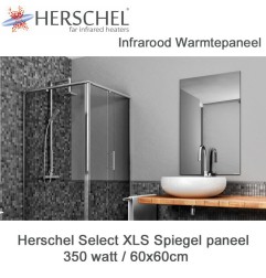 Herschel Select XLS spiegel infrarood paneel 350 Watt 60x60 cm | Luchtreinigeronline