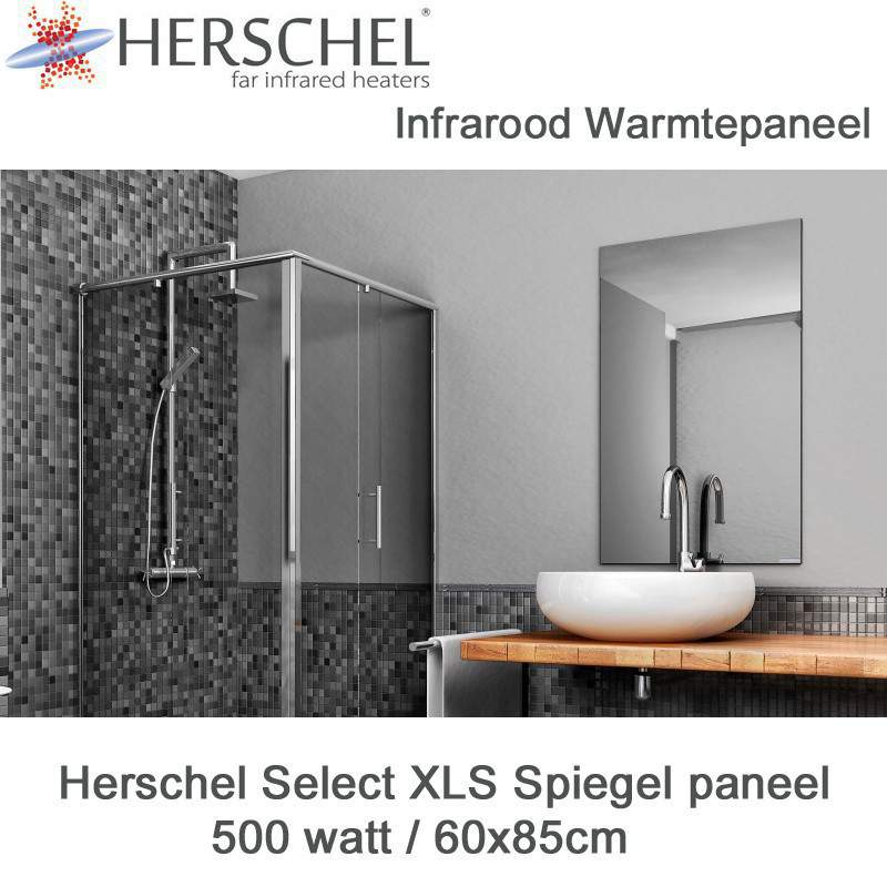 Herschel Select XLS spiegel infrarood paneel 500 Watt 60x85 cm