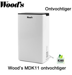 Woods MDK11 portable luchtontvochtiger, tot 54 m² | Luchtreinigeronline