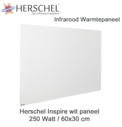 Herschel Inspire wit infrarood paneel 250 Watt, 60 x 30 cm