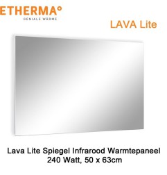 Etherma Lava Lite spiegel infrarood paneel, 240 Watt, 50 x 63 cm | Luchtreinigeronline