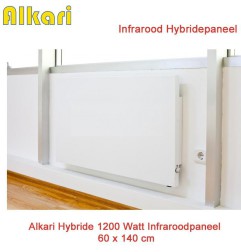 Alkari Hybride infrarood paneel 1200 Watt, 140 x 60cm | Luchtreinigeronline