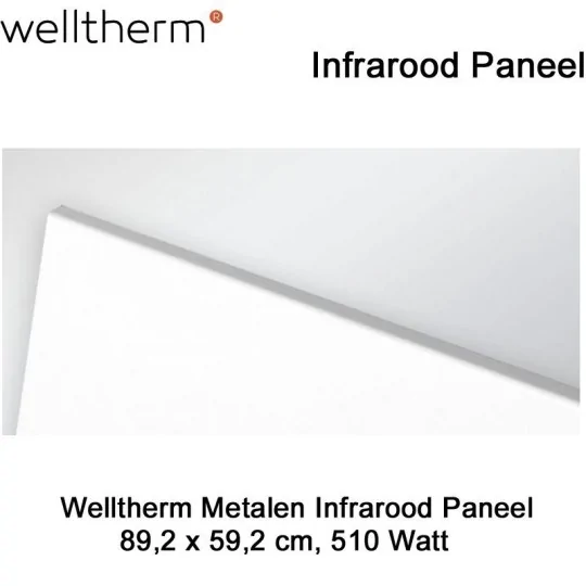 Welltherm Ecoline Metaal infrarood paneel 510 Watt 89,2 x 59,2 cm|Luchtreinigeronline