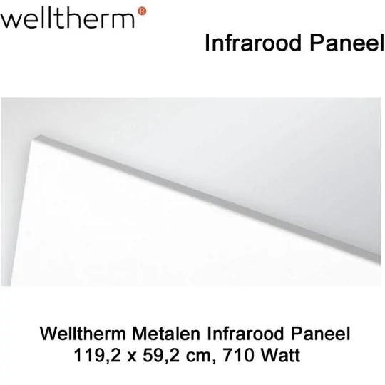 Welltherm Ecoline infrarood paneel 710 Watt 119,2 x 59,2 cm|Luchtreinigeronline