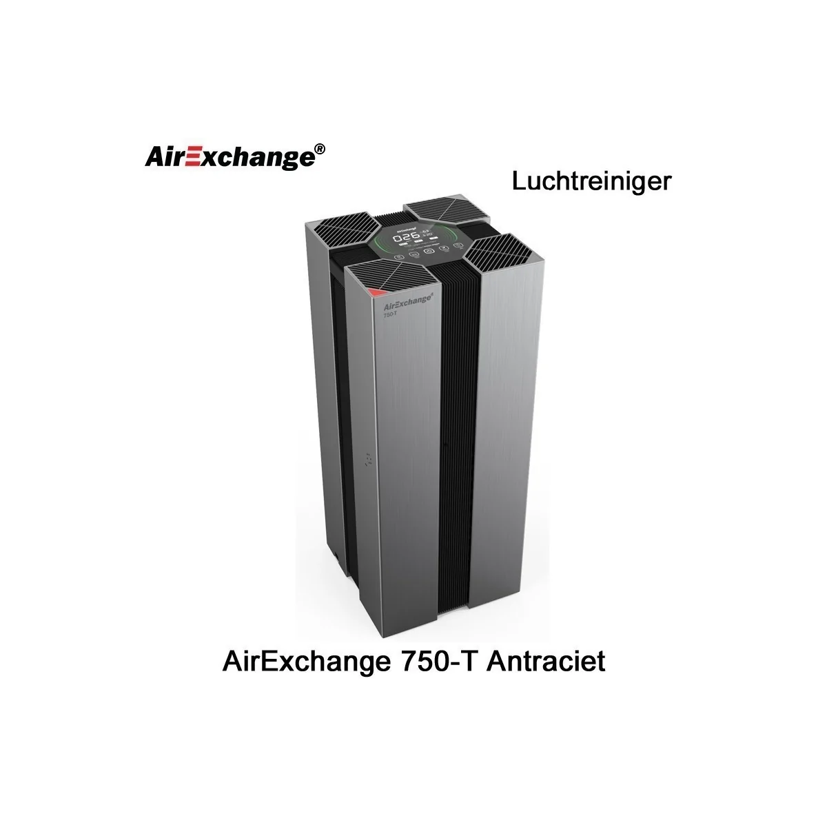 AirExchange 750-T Antraciet Luchtreiniger|Luchtreinigeronline
