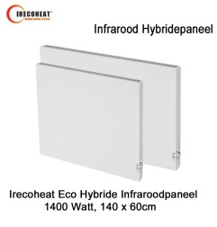 Irecoheat Eco Hybride infraroodpaneel 1400 Watt, 140 x 60 cm | Luchtreinigeronline