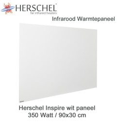 Herschel Inspire wit infrarood paneel 350 Watt, 90 x 30 cm | Luchtreinigeronline