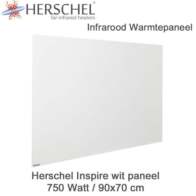 Herschel Inspire wit infrarood paneel 750 Watt, 90 x 70 cm