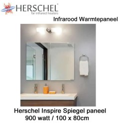 Herschel Inspire spiegel infrarood paneel 900 Watt, 100 x 80 cm | Luchtreinigeronline