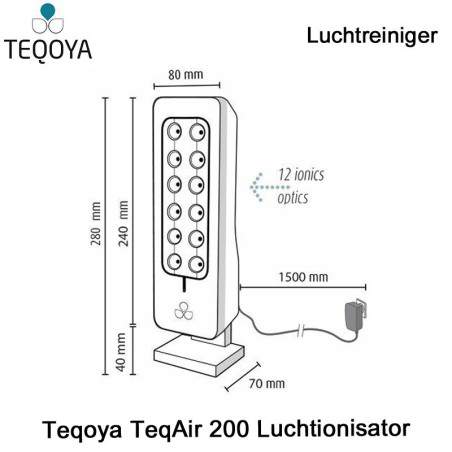 Teqoya TeqAir 200 Luchtionisator Wit