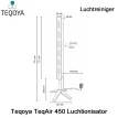 Teqoya TeqAir 450 Luchtionisator Antraciet|Luchtreinigeronline