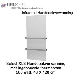 Herschel Select XLS Infrarood Handdoekverwarming, 500 Watt, 48 x 120 cm | Luchtreinigeronline
