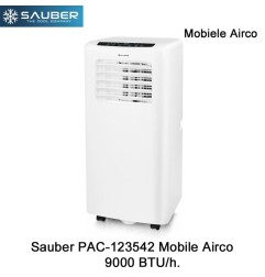 Sauber PAC-123542 9000 BTU/H Mobiele Airco | Luchtreinigeronline