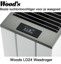Woods LD24 Wasdroger & Luchtontvochtiger tot 80 m²