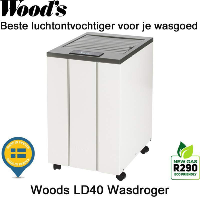 Woods LD40 Wasdroger & Luchtontvochtiger tot 100 m²