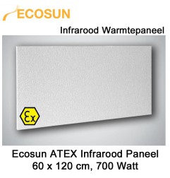 Ecosun infrarood paneel E700EX-ATEX 120x60cm 700W IP 57 | Luchtreinigeronline