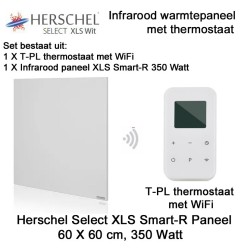 Herschel Select XLS Infrarood Paneel 350 Watt, 60 x 60 cm met T-PL thermostaat | Luchtreinigeronline