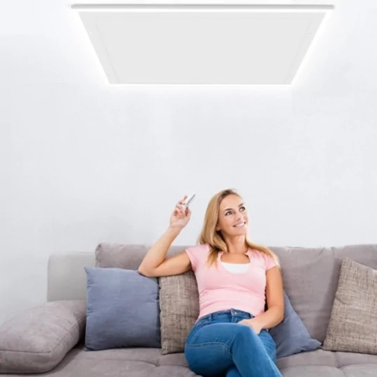 QH-HL Infraroodpaneel 660 Watt met ledverlichting en thermostaat, 63 x 108 cm|Luchtreinigeronline