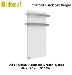 Alkari Handdoek Droger Hybride 900 Watt, 60 x 120 cm