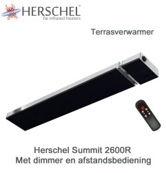 Herschel Summit 2600R terrasverwarmer met dimmer en afstandsbediening 2600 Watt | Luchtreinigeronline