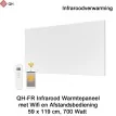 QH-FR serie Infrarood paneel 700W met Wifi en afstandsbediening, 59 x 119 cm|Luchtreinigeronline