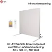 QH-FR Mobiel Infrarood paneel 700W met Wifi en afstandsbediening, 60 x 120 cm|Luchtreinigeronline