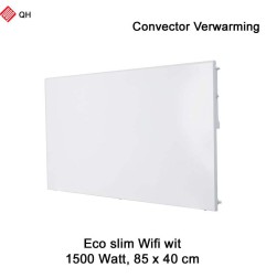 QH Eco Slim wit Convector Verwarming Wifi, 1500 Watt