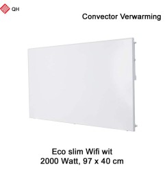 QH Eco Slim wit Convector Verwarming Wifi, 2000 Watt | Luchtreinigeronline