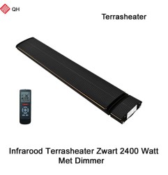 QH-TH Black Heater Infrarood Terrasverwarmer 2400 Watt | Luchtreinigeronline