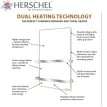 Herschel Select XLS Infrarood Handdoekverwarming zwart, 700 Watt, 60 x 130 cm|Luchtreinigeronline