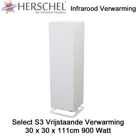 Herschel Select S3 Vrijstaande verwarming, 111 x 30 x 30cm, 900 Watt