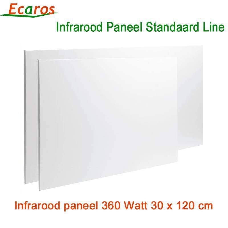 Ecaros Infrarood warmtepaneel 360 Watt 30 x 120 cm, outlet product