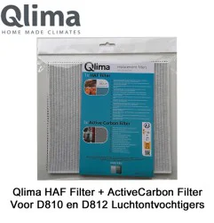 Qlima 3M HAF Filter + Active Carbon Filter voor Qlima D810 en D812 luchtontvochtigers | Luchtreinigeronline