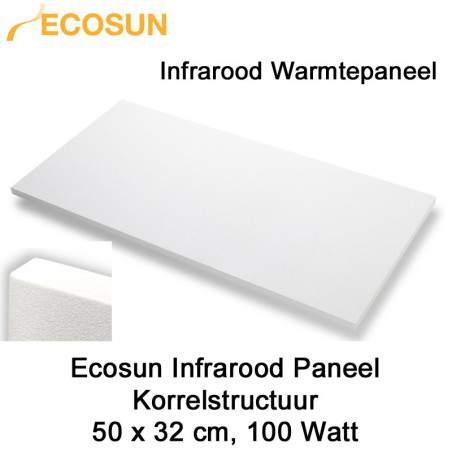 Ecosun infrarood paneel 50 x 32 cm 100 Watt, outlet product