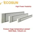 Ecosun hoge temperatuur paneel 1800W, 155x25 cm|Luchtreinigeronline