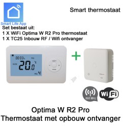 Optima W R2 Pro draadloze WiFi thermostaat met ontvanger | Luchtreinigeronline