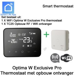 Optima W Exclusive Pro draadloze thermostaat met WiFi ontvanger | Luchtreinigeronline