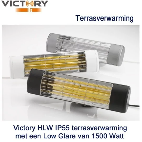 Victory HLW IP55 terrasverwarming Rose Gold low glare 1500 Watt kleur wit, outlet product Victory HLW IP55 terrasverwarming Rose Gold low glare 1500 Watt kleur wit, outlet product