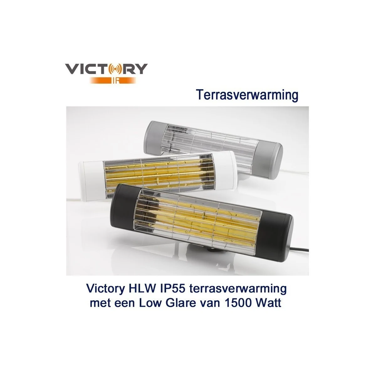 Victory HLW IP55 terrasverwarming Rose Gold low glare 1500 Watt kleur wit, outlet product|Luchtreinigeronline