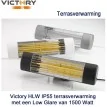 Victory HLW IP55 terrasverwarming Rose Gold low glare 1500 Watt kleur wit, outlet product|Luchtreinigeronline