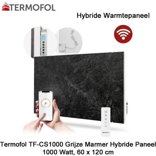 Termofol TF-CS1000-03 Keramisch Hybride infrarood Paneel met wifi, 1000 Watt, 60 x 120 cm|Luchtreinigeronline