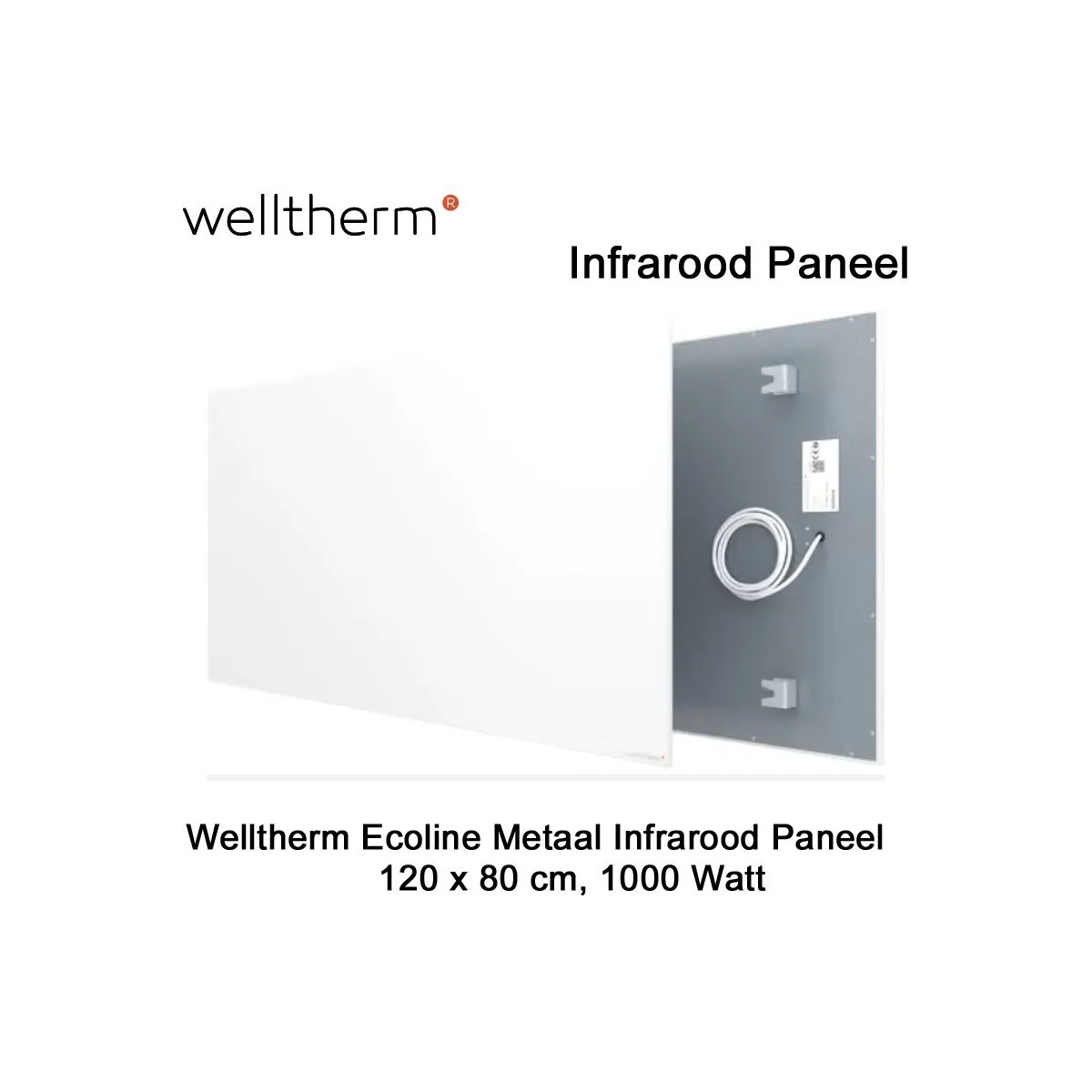 Welltherm Ecoline infrarood paneel, 1000 Watt, 120 x 80cm|Luchtreinigeronline
