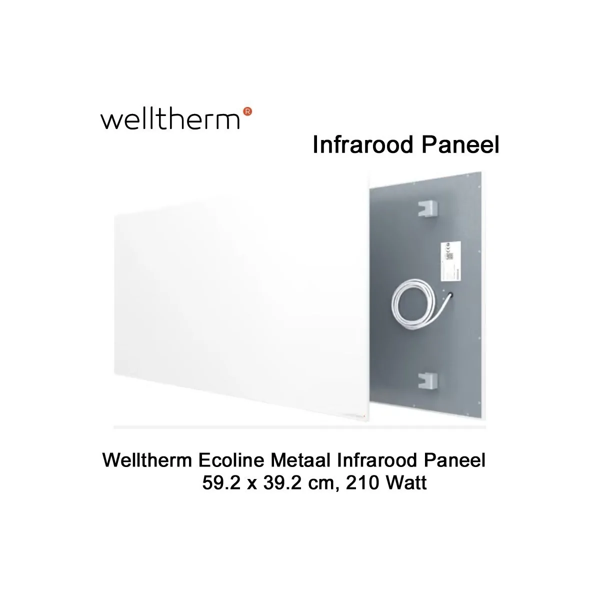 Welltherm Ecoline infrarood paneel 210 Watt 59,2 x 39,2 cm|Luchtreinigeronline