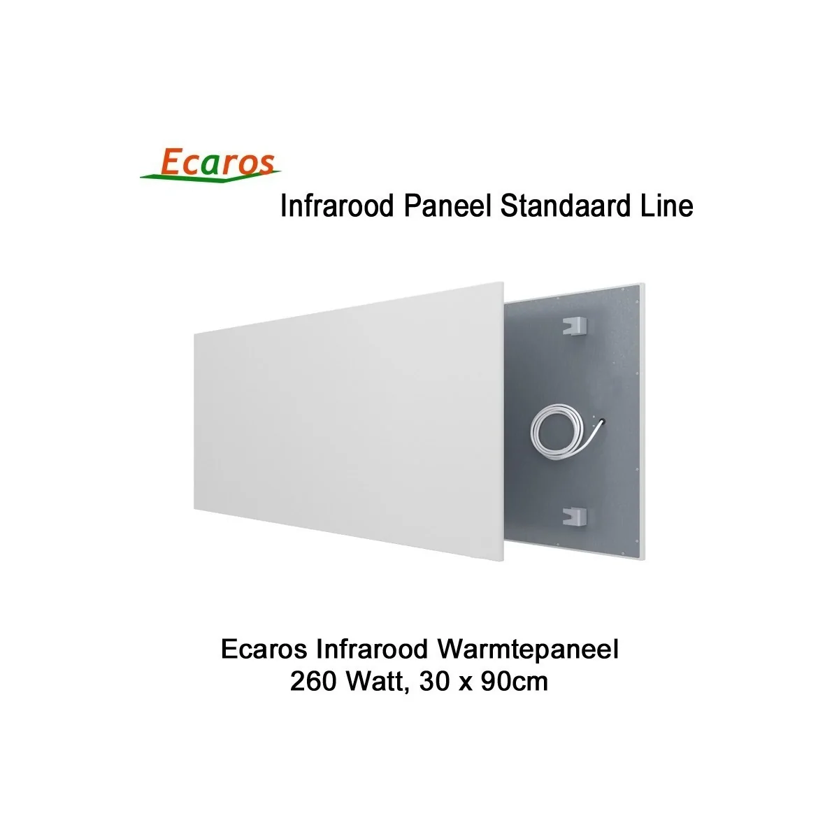 Ecaros Infrarood warmtepaneel 260 Watt 30 x 90 cm|Luchtreinigeronline